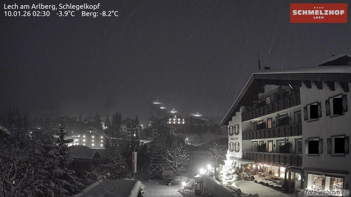 Archiv Foto Webcam Lech: Hotel Schmelzhof
