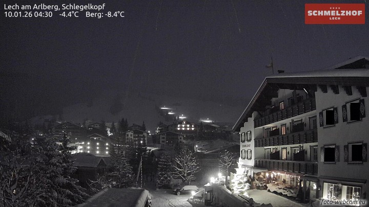 Archiv Foto Webcam Lech: Hotel Schmelzhof