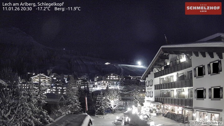 Archived image Webcam Hotel Schmelzhof (Lech)
