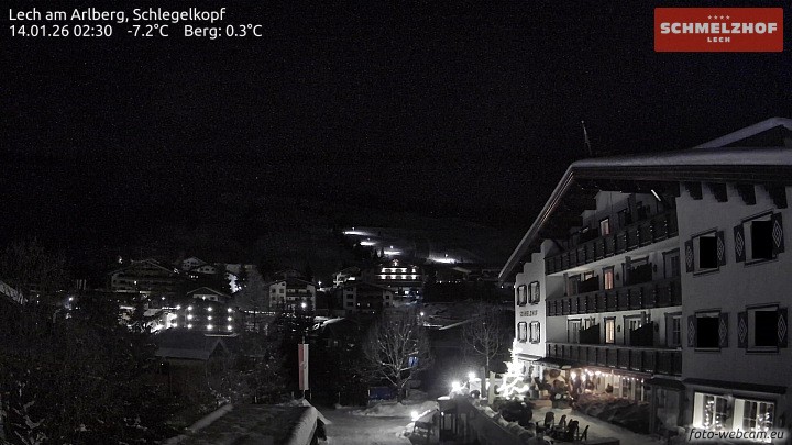 Archived image Webcam Hotel Schmelzhof (Lech)