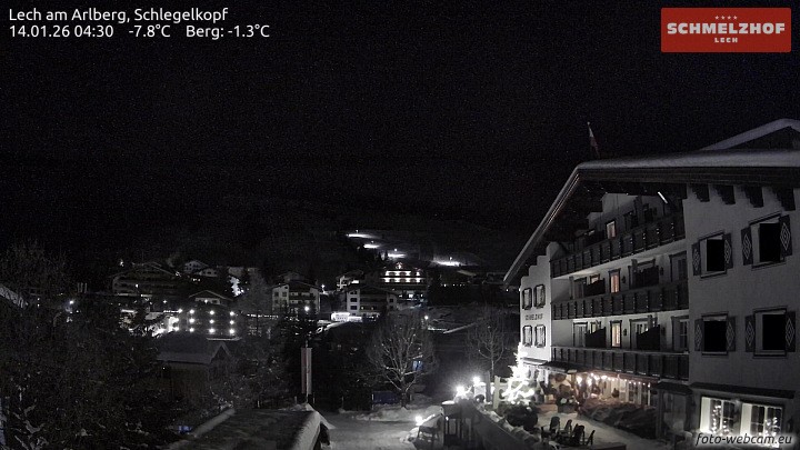 Archiv Foto Webcam Lech: Hotel Schmelzhof