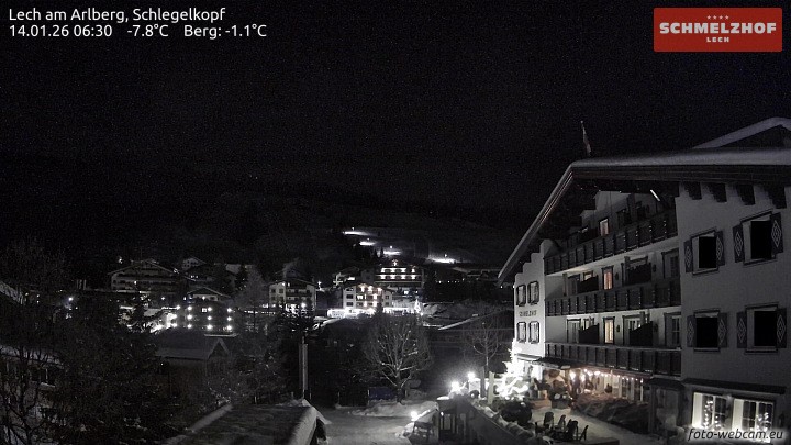 Archiv Foto Webcam Lech: Hotel Schmelzhof