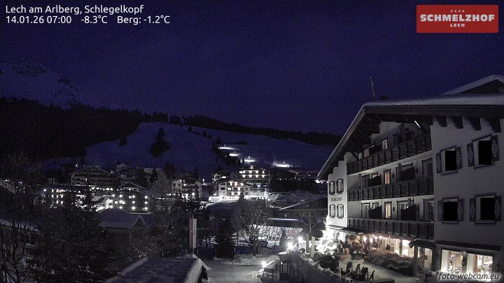 Archiv Foto Webcam Lech: Hotel Schmelzhof