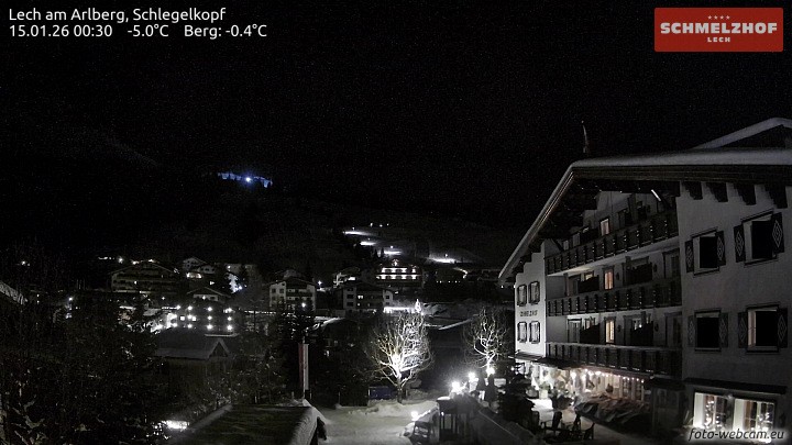 Archiv Foto Webcam Lech: Hotel Schmelzhof