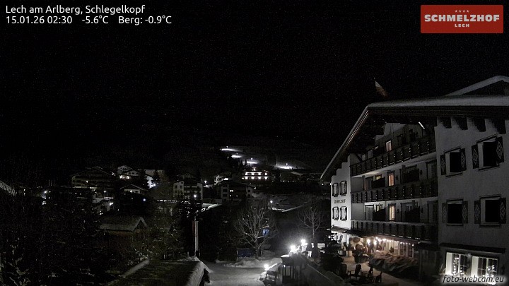Archiv Foto Webcam Lech: Hotel Schmelzhof