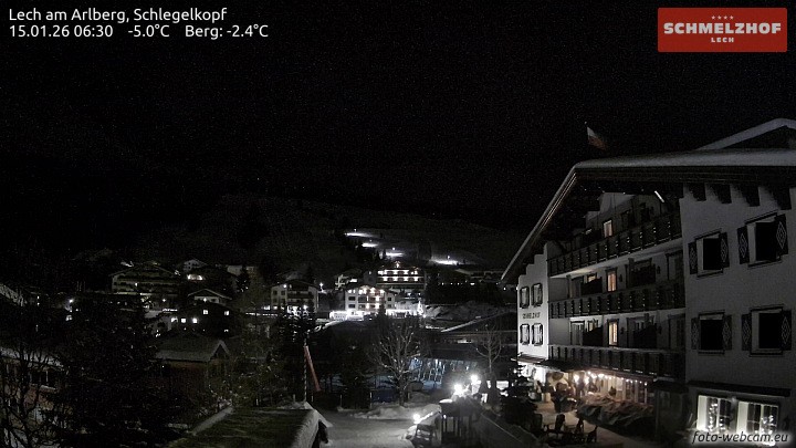 Archiv Foto Webcam Lech: Hotel Schmelzhof