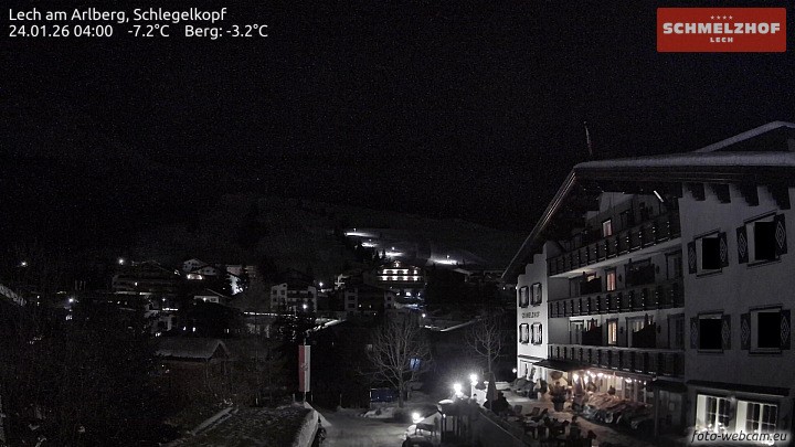 Archived image Webcam Hotel Schmelzhof (Lech)