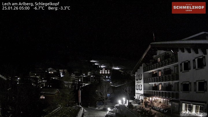 Archiv Foto Webcam Lech: Hotel Schmelzhof