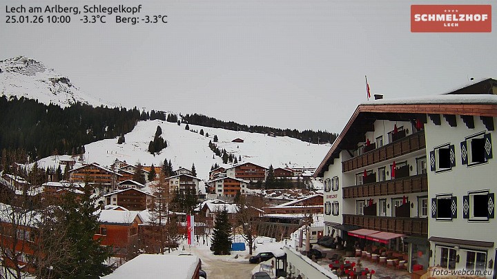 Archiv Foto Webcam Lech: Hotel Schmelzhof