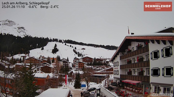 Archiv Foto Webcam Lech: Hotel Schmelzhof