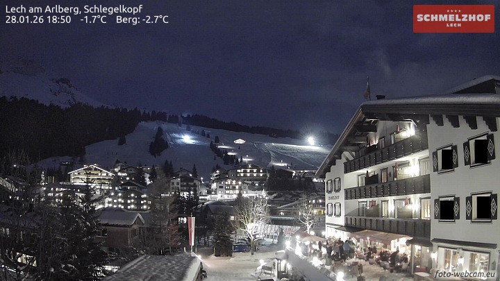 Archived image Webcam Hotel Schmelzhof (Lech)