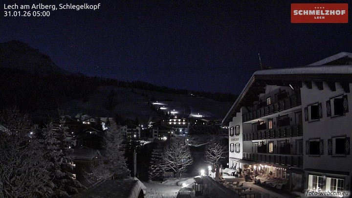 Archiv Foto Webcam Lech: Hotel Schmelzhof