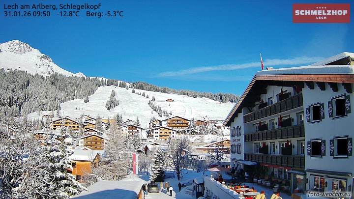 Archiv Foto Webcam Lech: Hotel Schmelzhof