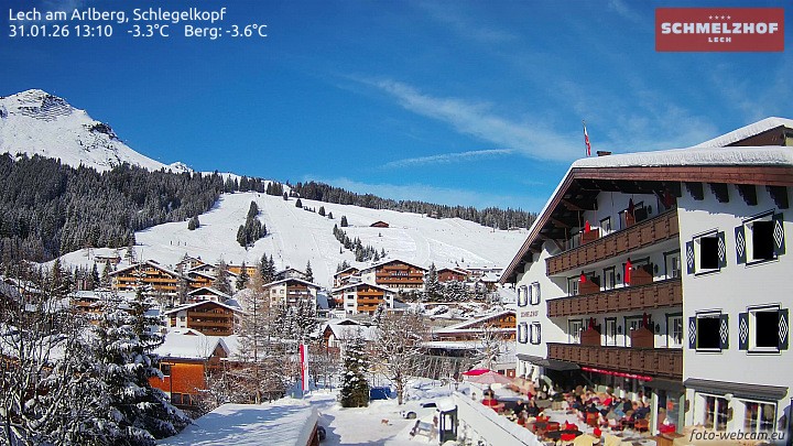 Archiv Foto Webcam Lech: Hotel Schmelzhof