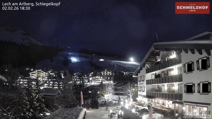 Archived image Webcam Hotel Schmelzhof (Lech)