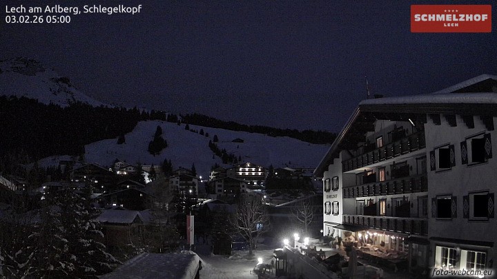 Archived image Webcam Hotel Schmelzhof (Lech)