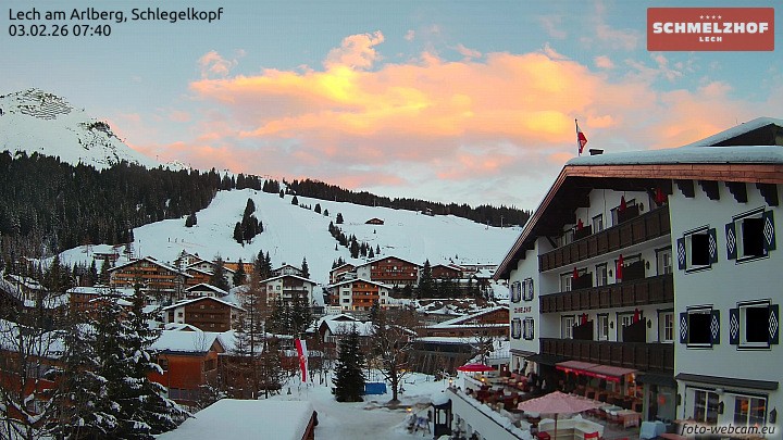 Archiv Foto Webcam Lech: Hotel Schmelzhof