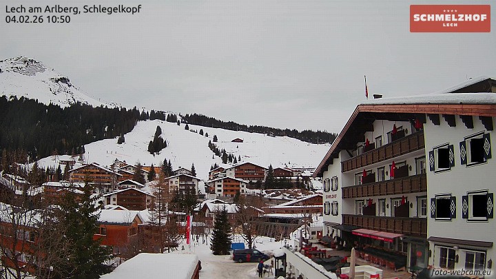 Archiv Foto Webcam Lech: Hotel Schmelzhof