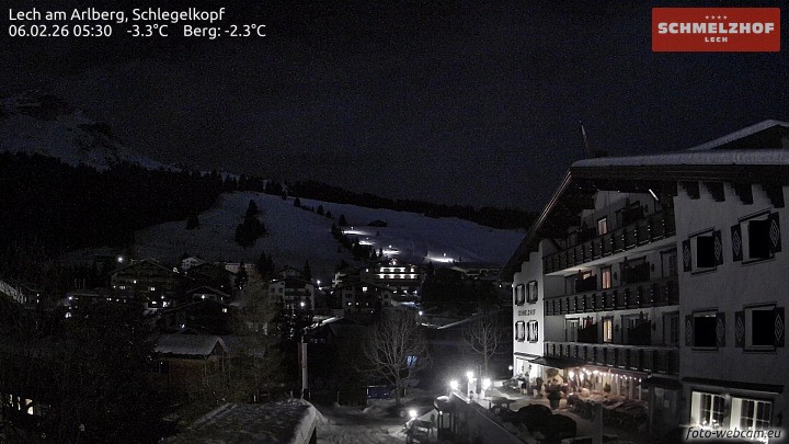 Archiv Foto Webcam Lech: Hotel Schmelzhof