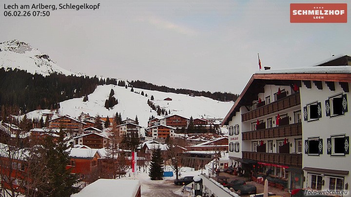 Archiv Foto Webcam Lech: Hotel Schmelzhof