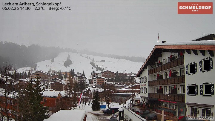 Archiv Foto Webcam Lech: Hotel Schmelzhof