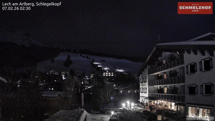 Archiv Foto Webcam Lech: Hotel Schmelzhof
