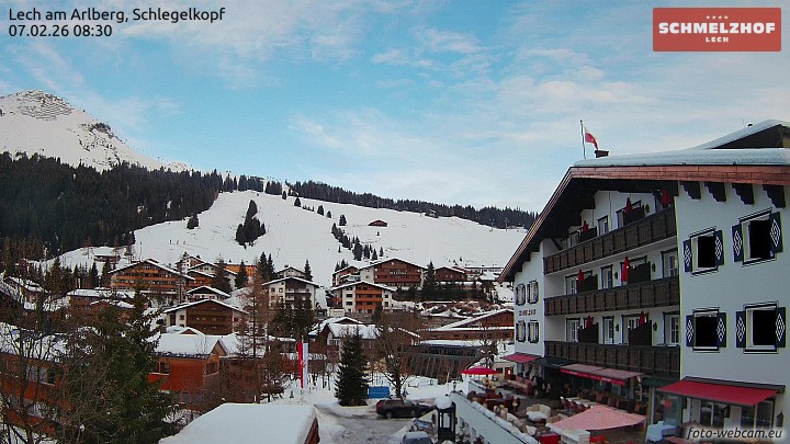 Archiv Foto Webcam Lech: Hotel Schmelzhof