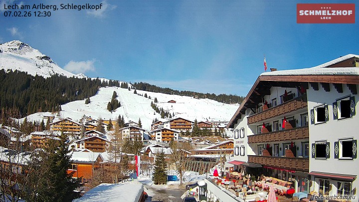 Archiv Foto Webcam Lech: Hotel Schmelzhof