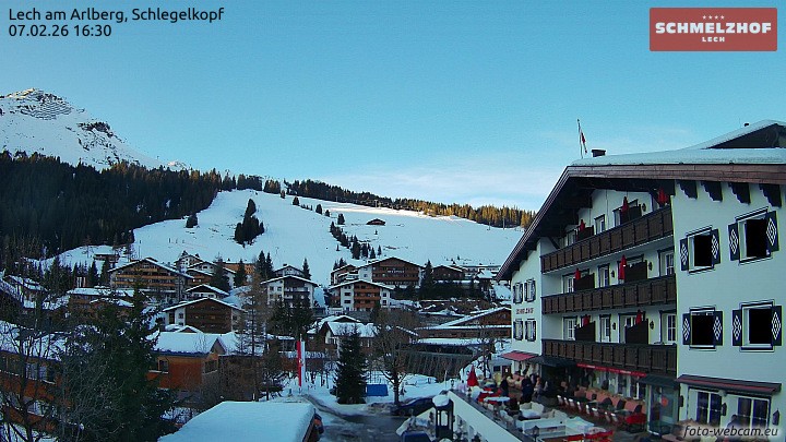 Archiv Foto Webcam Lech: Hotel Schmelzhof