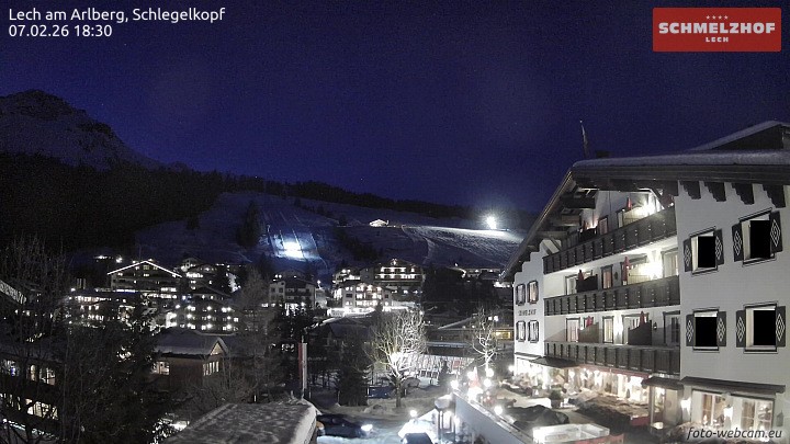 Archiv Foto Webcam Lech: Hotel Schmelzhof