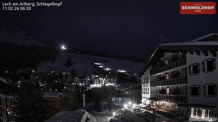 Archived image Webcam Hotel Schmelzhof (Lech)