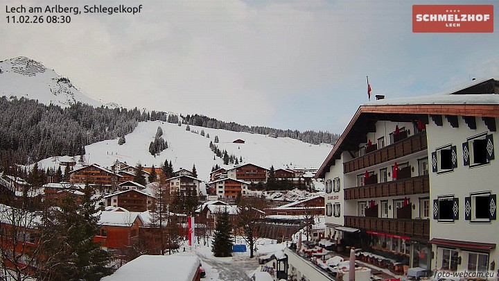 Archived image Webcam Hotel Schmelzhof (Lech)