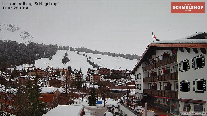 Archived image Webcam Hotel Schmelzhof (Lech)