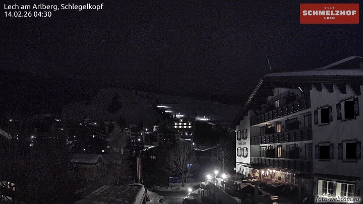 Archived image Webcam Hotel Schmelzhof (Lech)