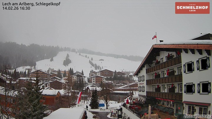Archived image Webcam Hotel Schmelzhof (Lech)