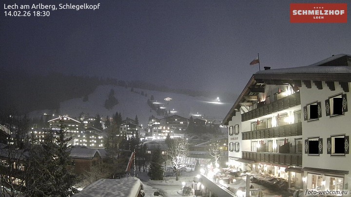 Archiv Foto Webcam Lech: Hotel Schmelzhof