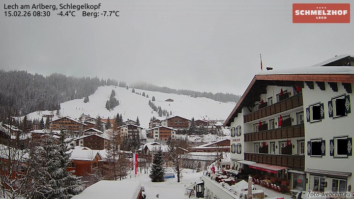 Archiv Foto Webcam Lech: Hotel Schmelzhof