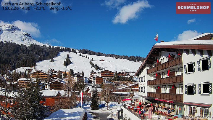 Archiv Foto Webcam Lech: Hotel Schmelzhof