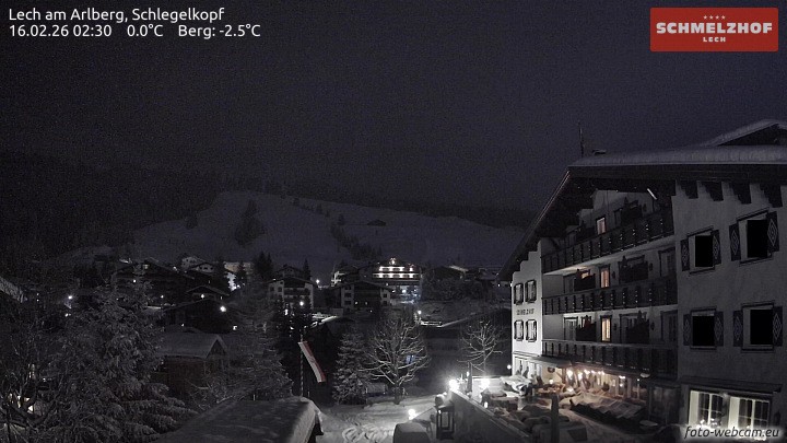 Archiv Foto Webcam Lech: Hotel Schmelzhof