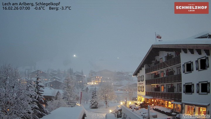 Archiv Foto Webcam Lech: Hotel Schmelzhof