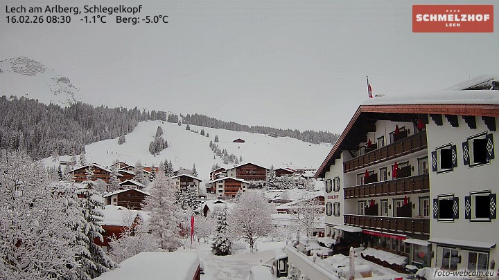 Archiv Foto Webcam Lech: Hotel Schmelzhof