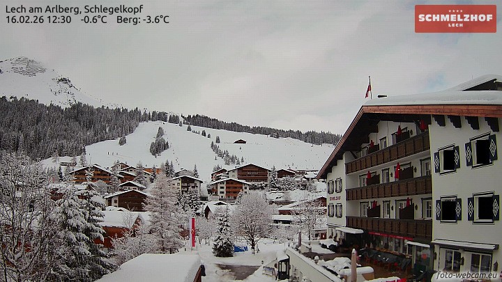 Archiv Foto Webcam Lech: Hotel Schmelzhof