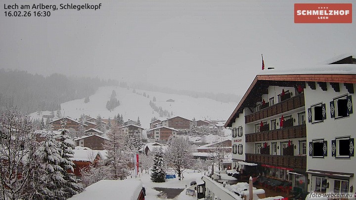 Archiv Foto Webcam Lech: Hotel Schmelzhof