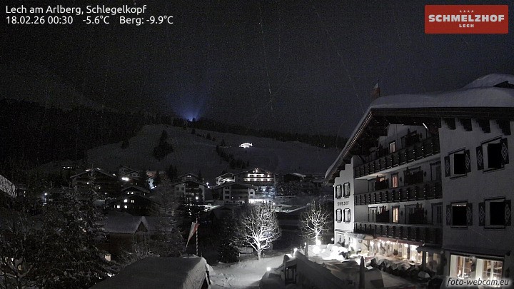 Archiv Foto Webcam Lech: Hotel Schmelzhof
