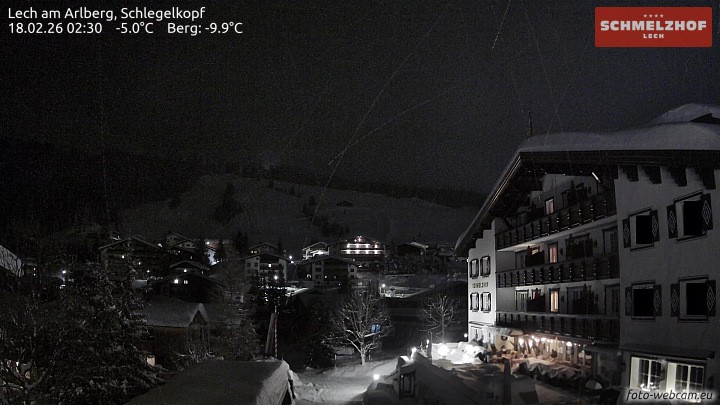 Archiv Foto Webcam Lech: Hotel Schmelzhof