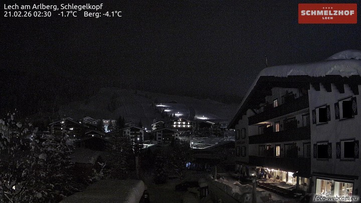 Archiv Foto Webcam Lech: Hotel Schmelzhof