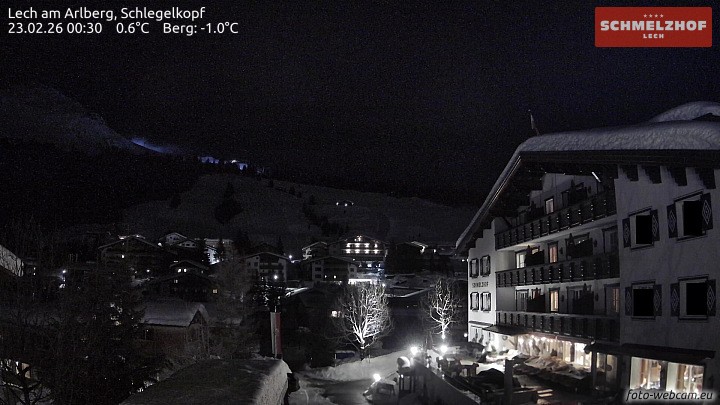 Archiv Foto Webcam Lech: Hotel Schmelzhof