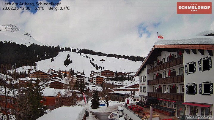Archiv Foto Webcam Lech: Hotel Schmelzhof