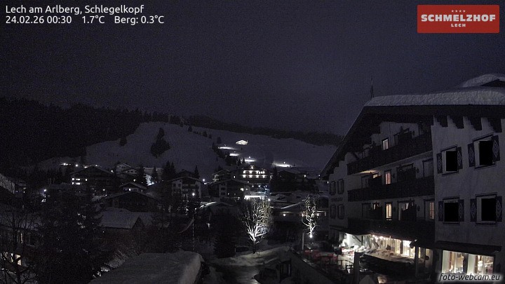 Archiv Foto Webcam Lech: Hotel Schmelzhof