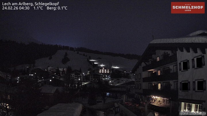 Archiv Foto Webcam Lech: Hotel Schmelzhof